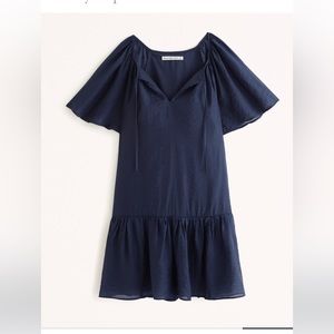 A&F Navy flowy mini Dress